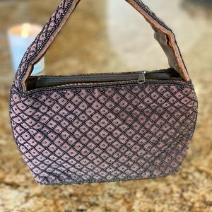 LA Regals Beaded purse brownish plum color